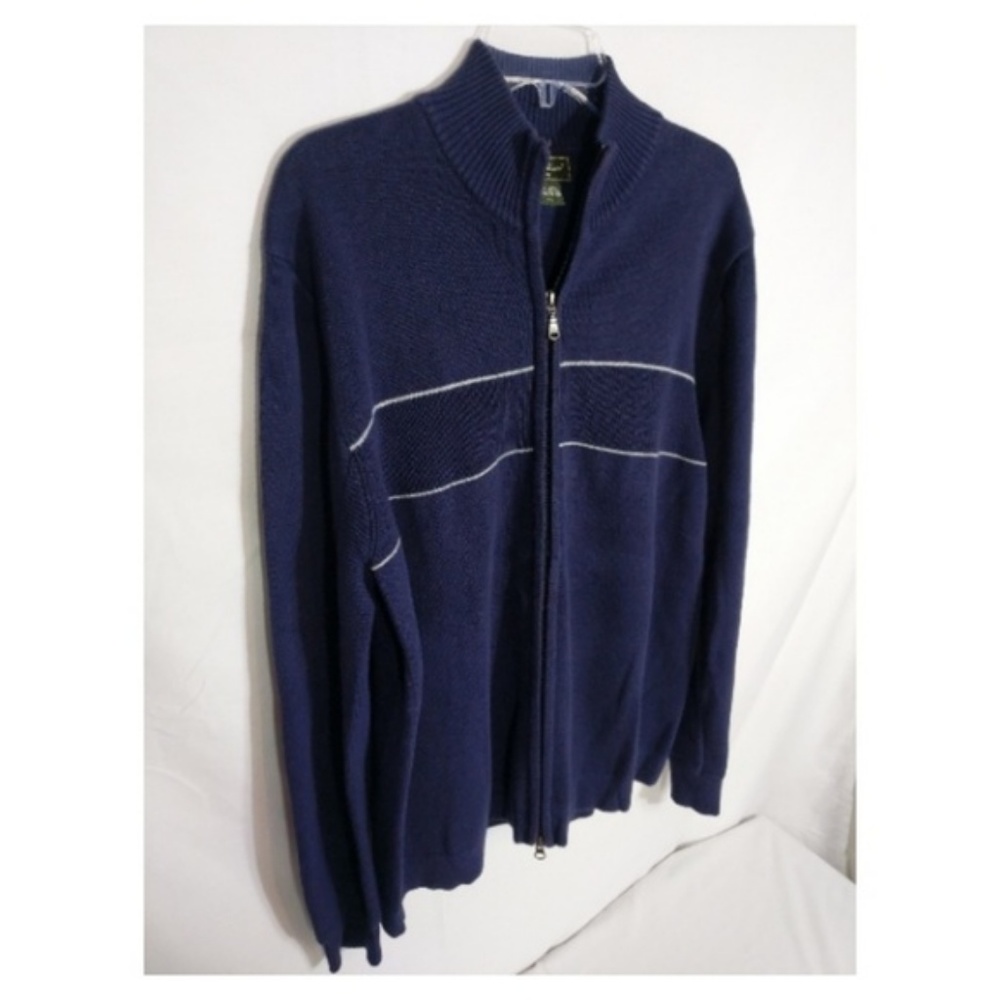 🌻🍃Eddie Bauer XL Full Zip Navy Cotton Cardigan Sweater (Bundle Sale)🌻 - Picture 6 of 15